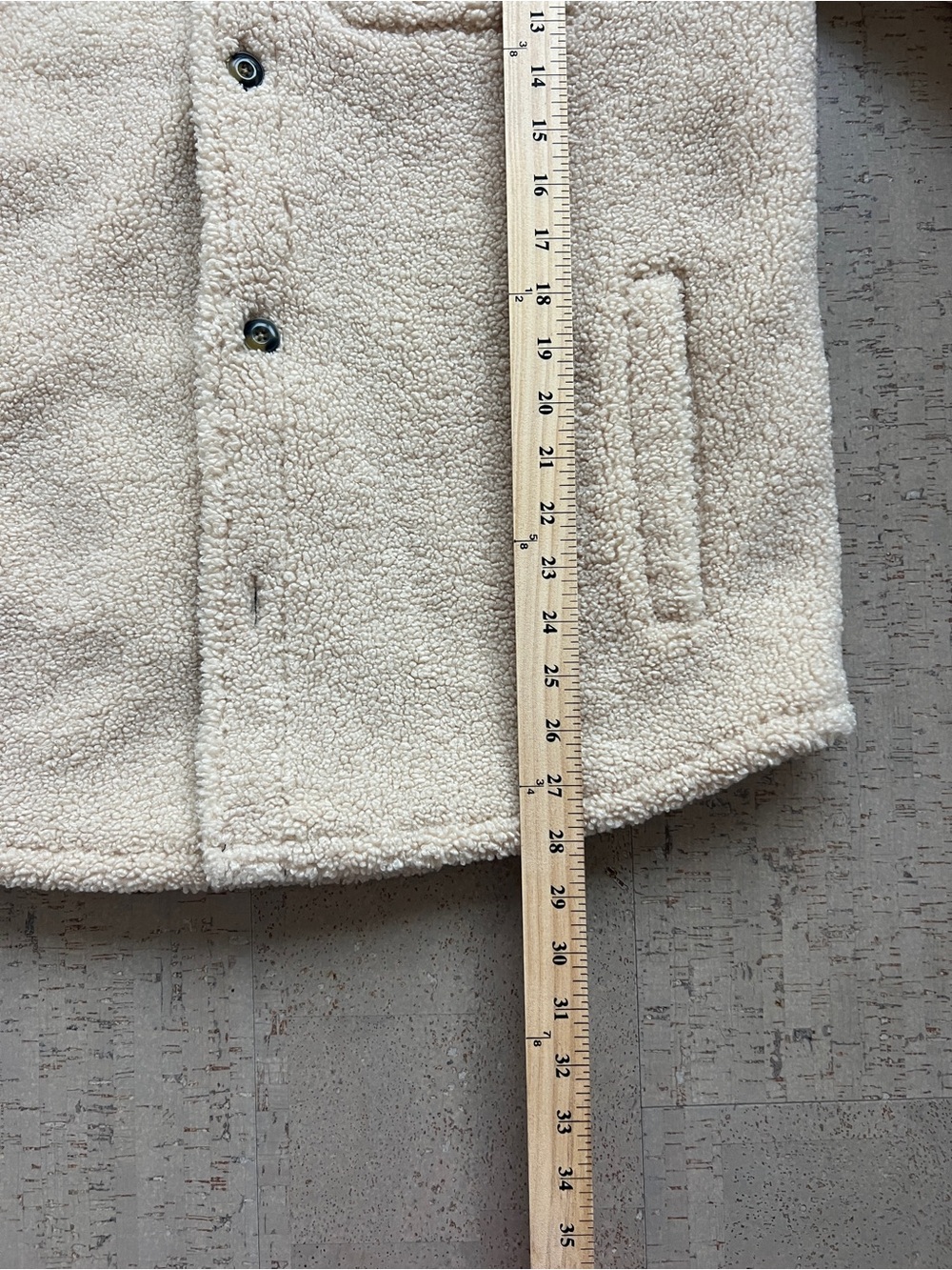 Marine Layer Cream Sherpa Shirt Jacket - Picture 7 of 12
